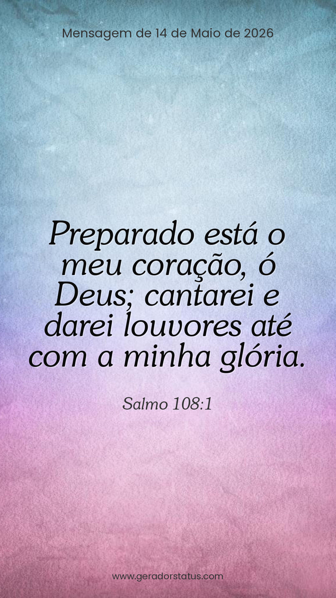 Status do dia: Salmo