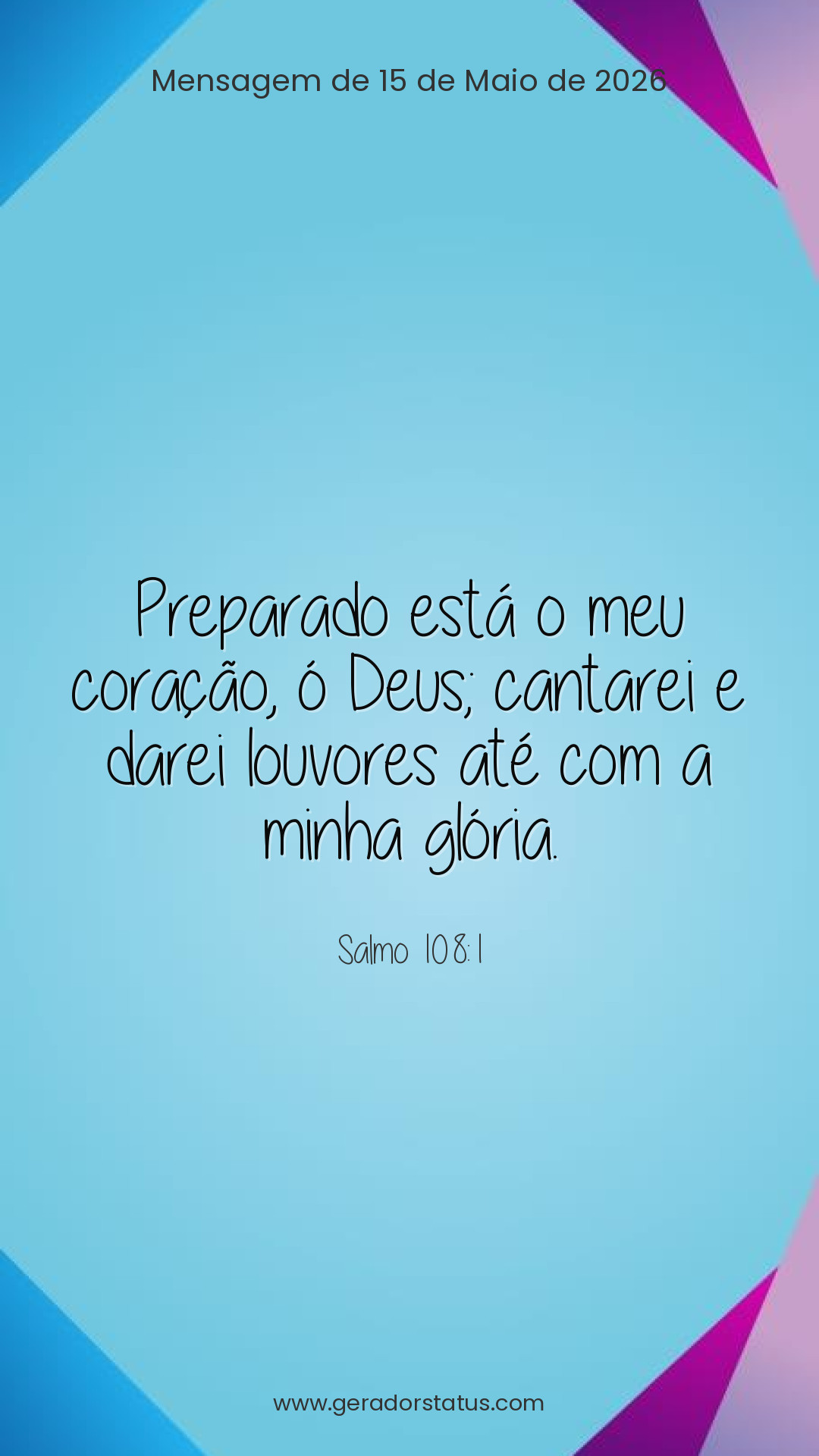 Status do dia: Salmo