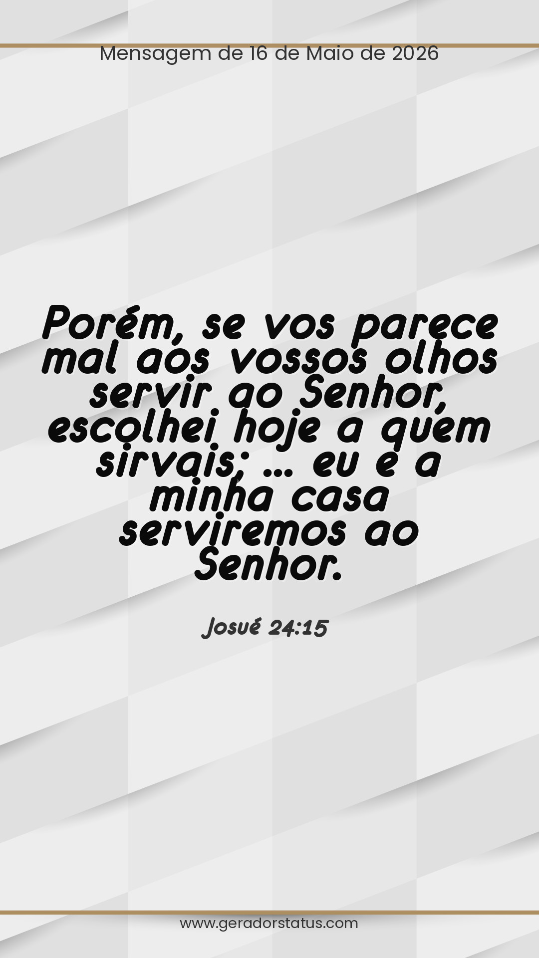 Status do dia: Versículo
