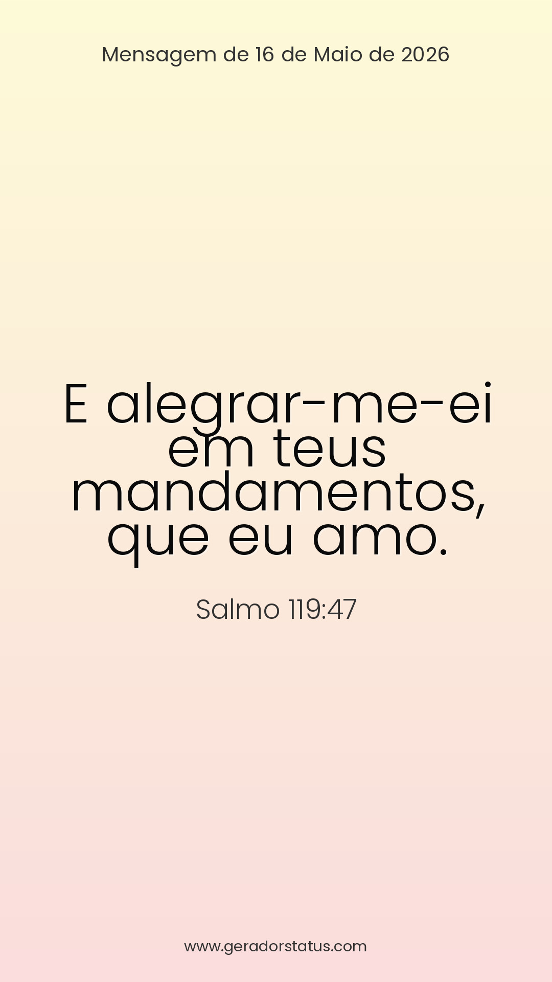 Status do dia: Salmo
