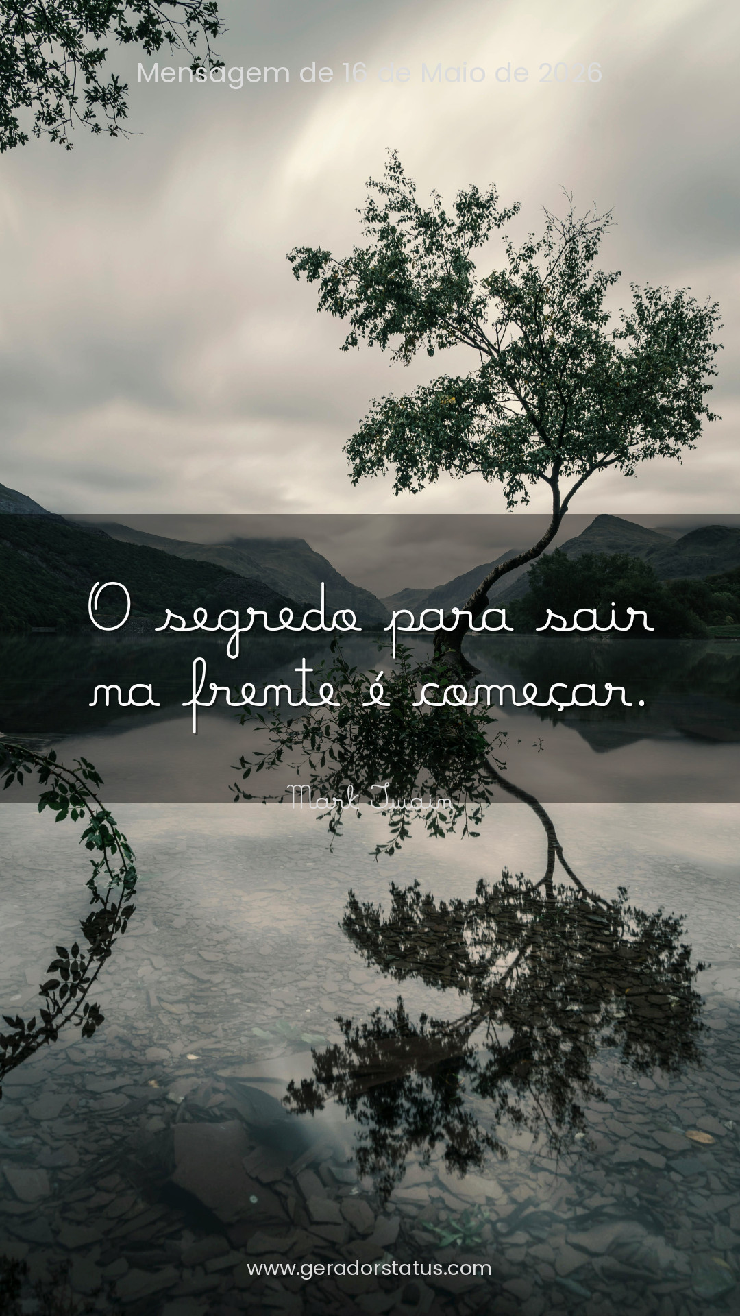 Status do dia: Reflexão