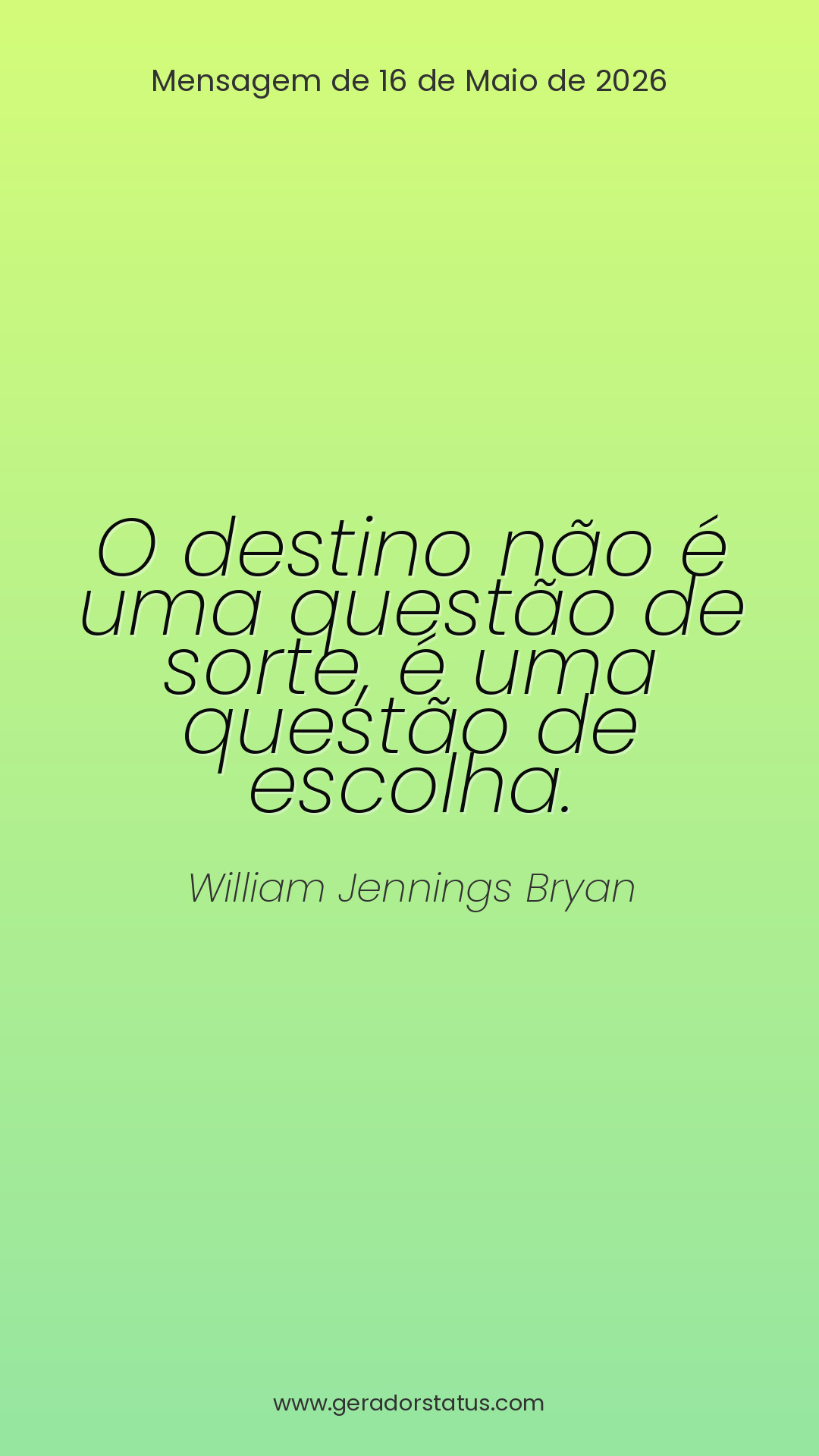 Status do dia: Citação