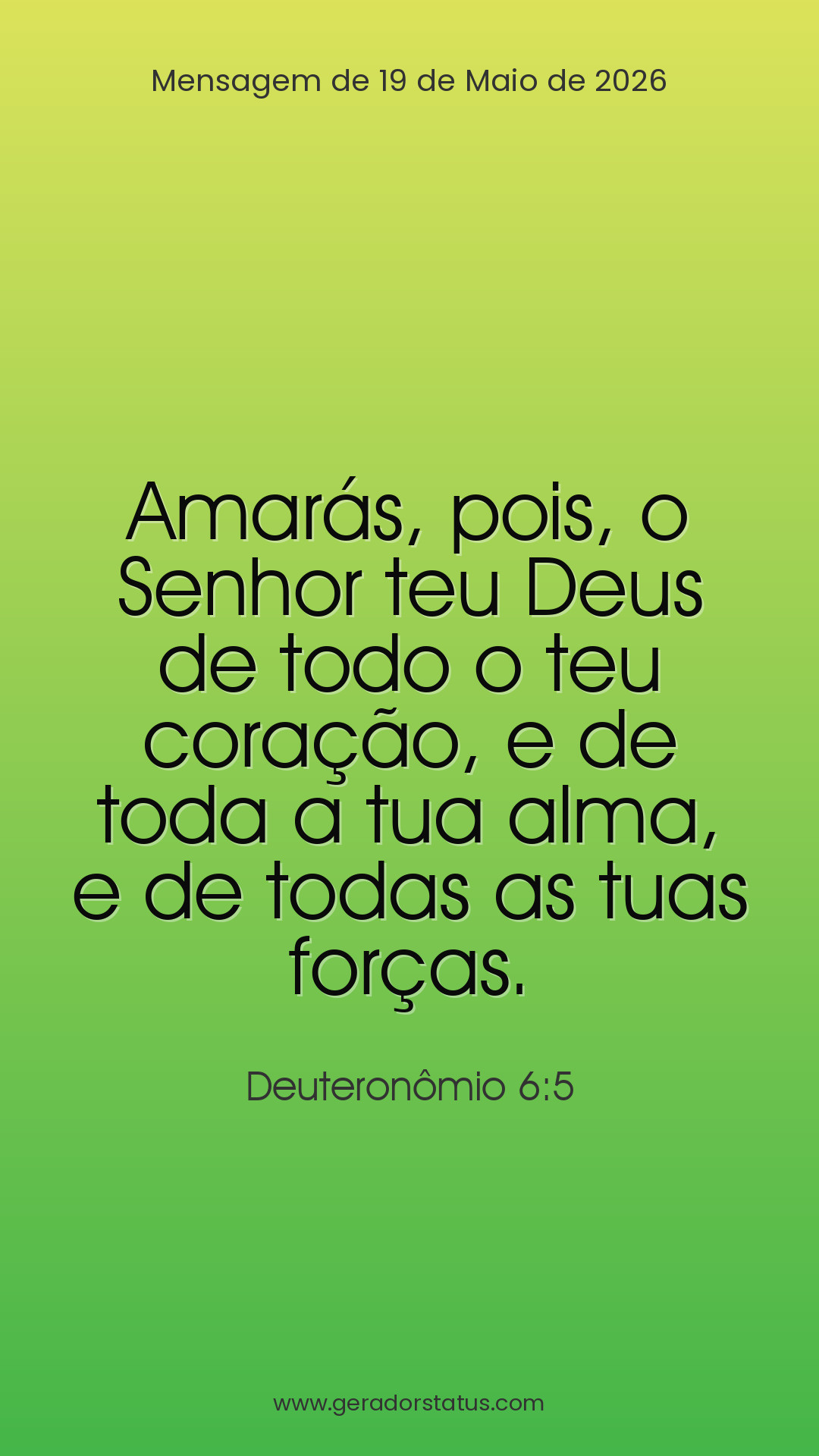 Status do dia: Versículo