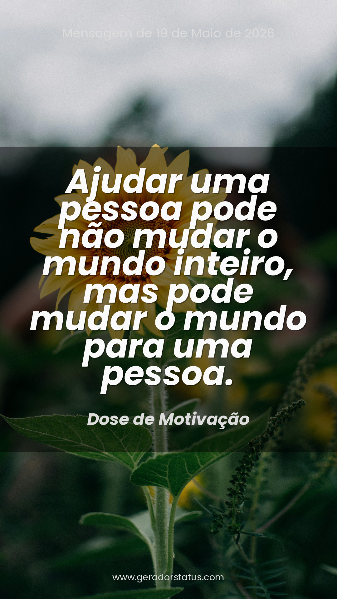 Status do dia: Motivacional