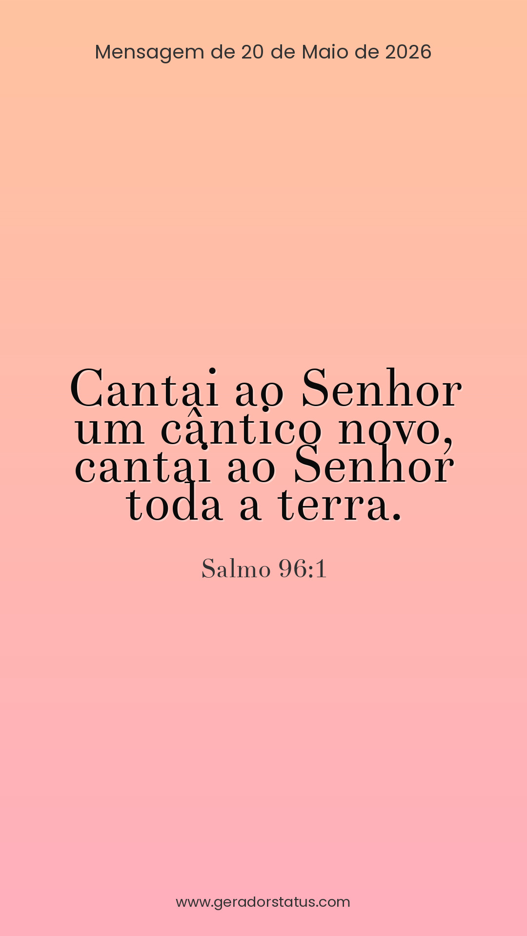 Status do dia: Salmo