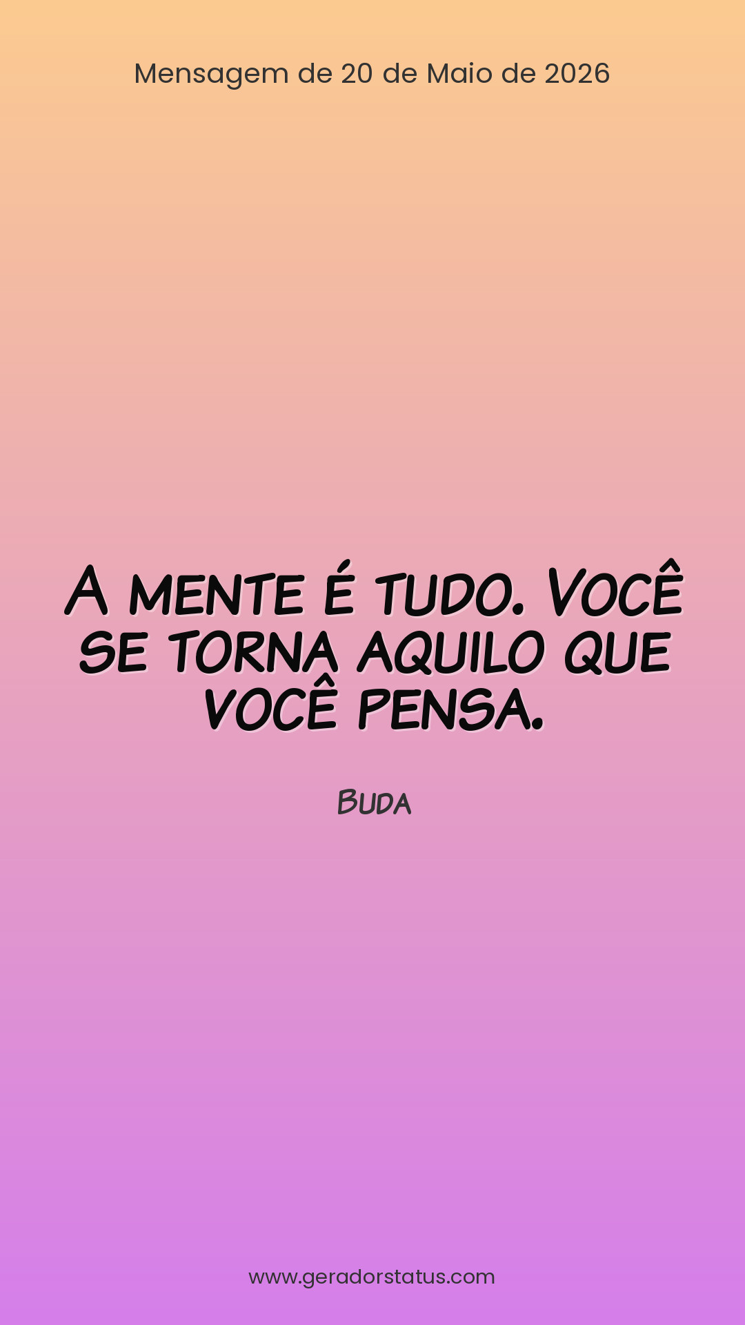 Status do dia: Reflexão