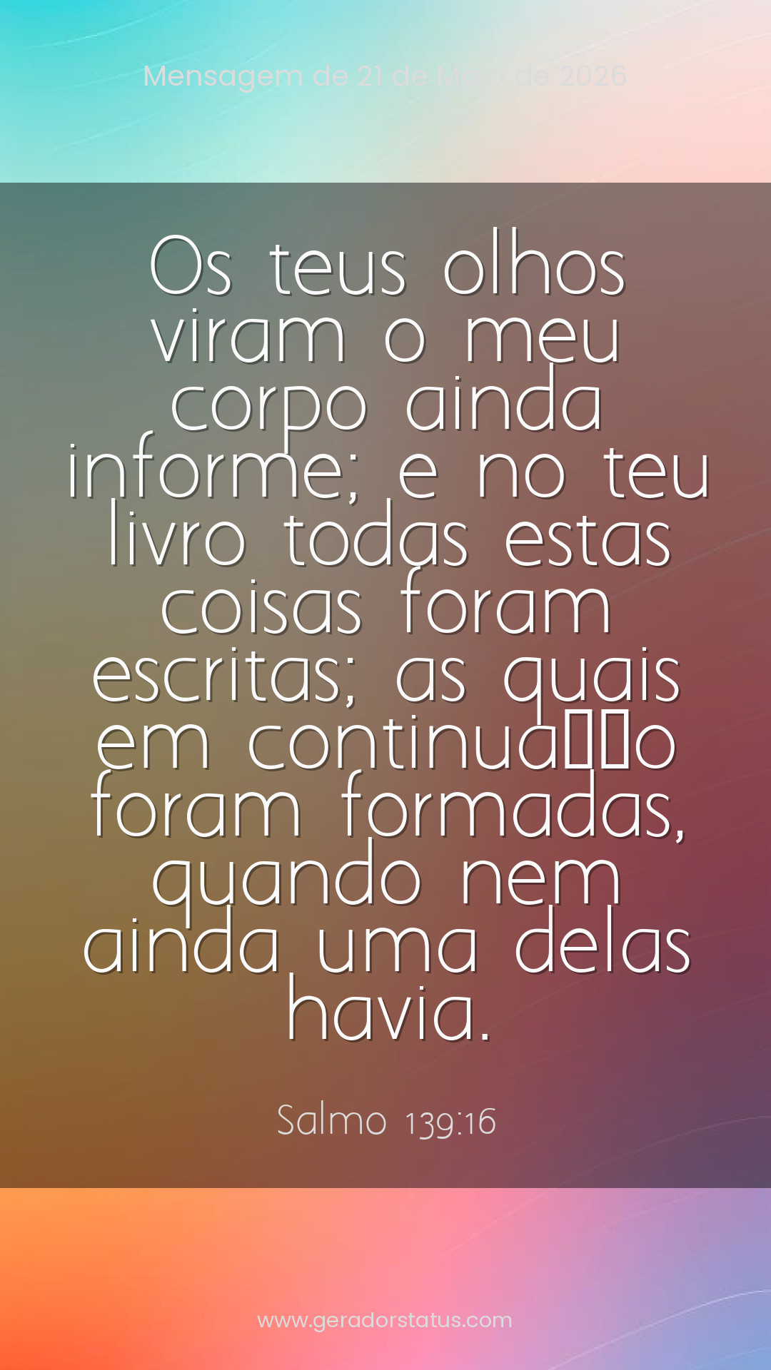 Status do dia: Salmo