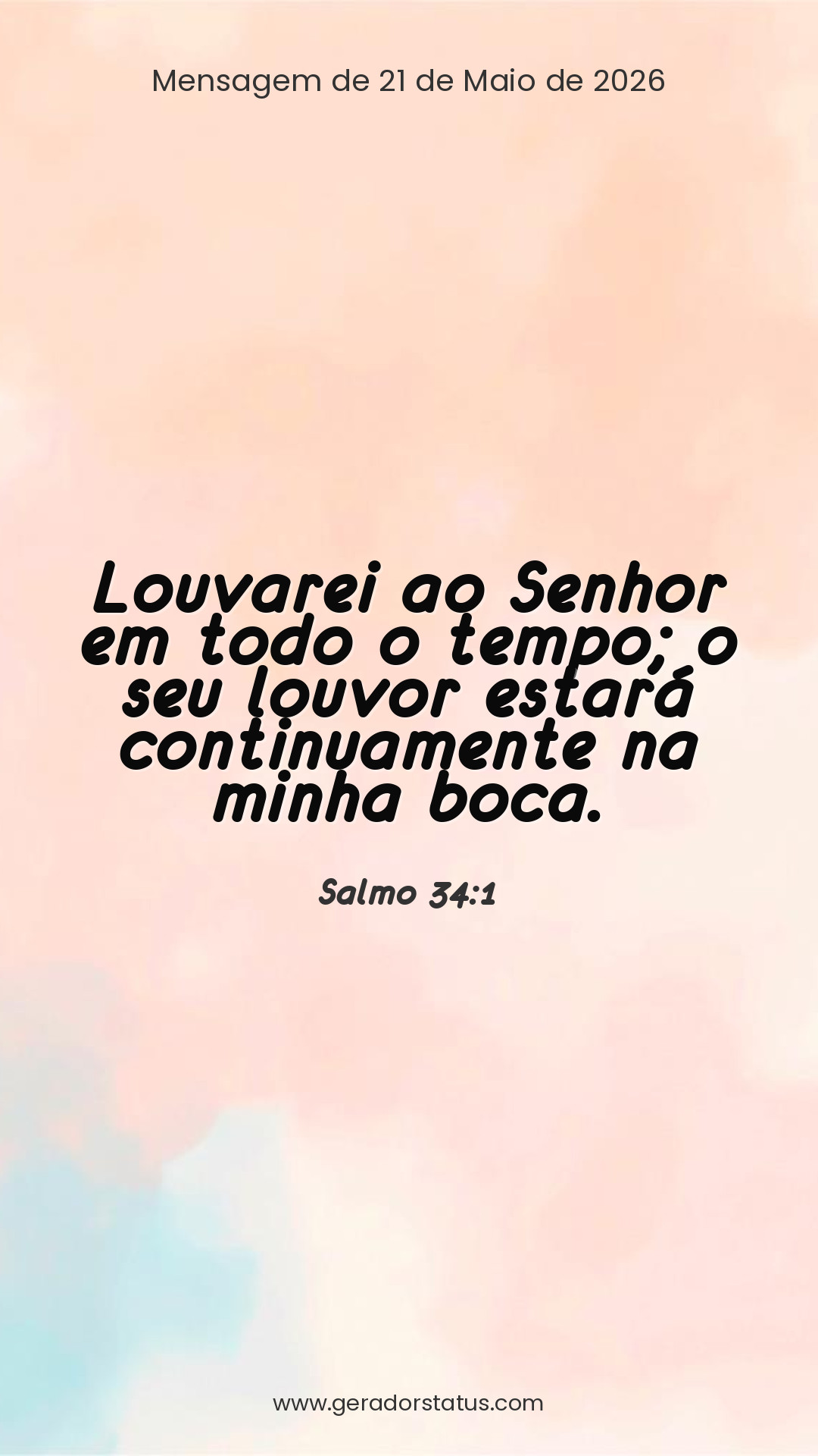 Status do dia: Salmo