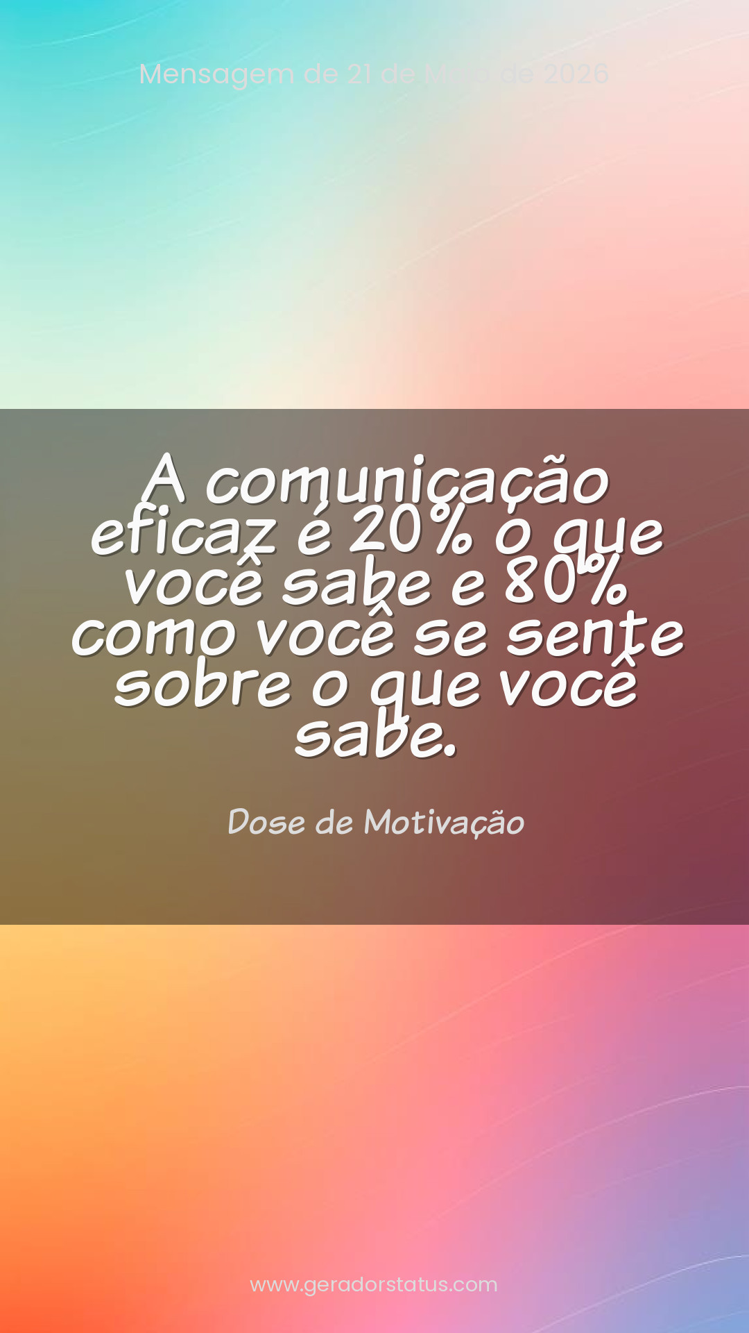 Status do dia: Motivacional