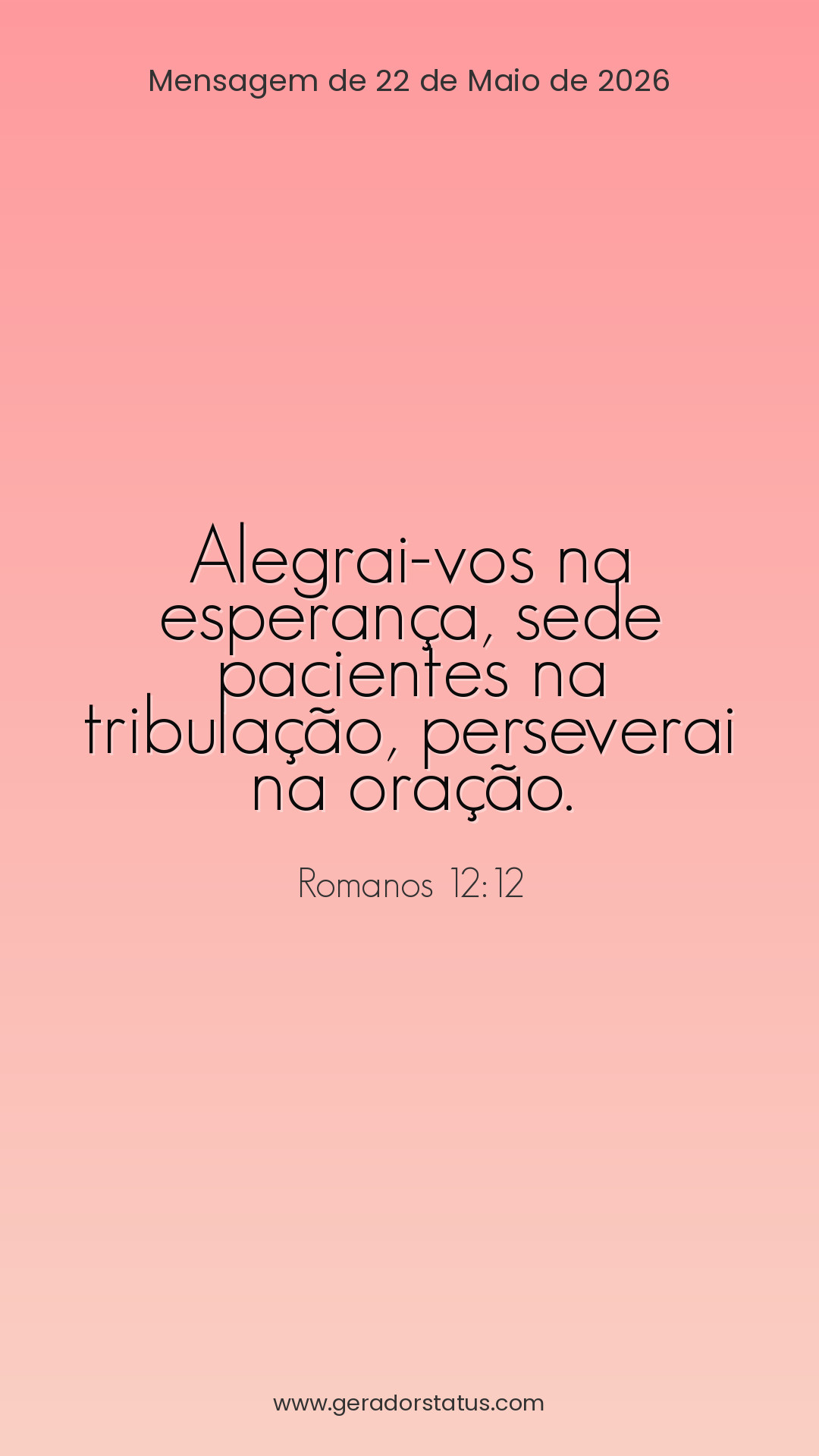Status do dia: Versículo