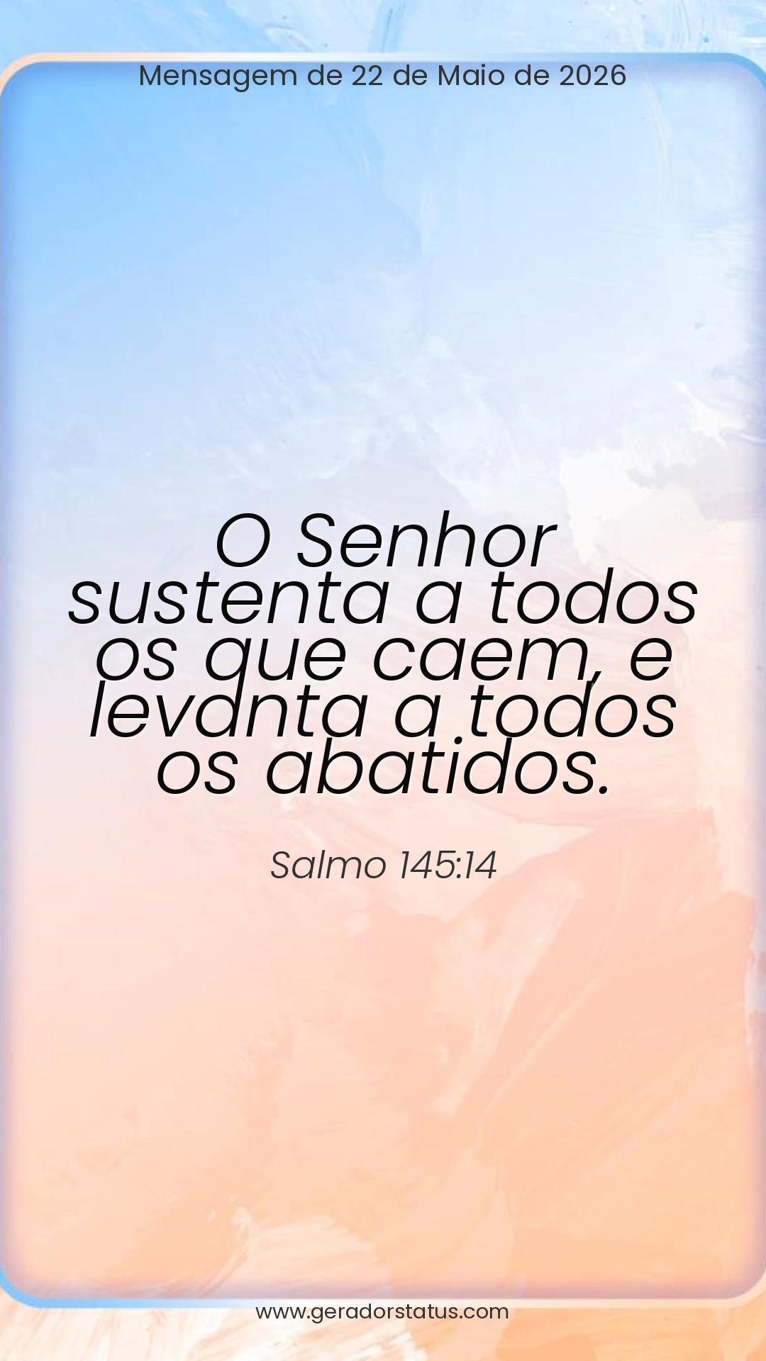 Status do dia: Salmo