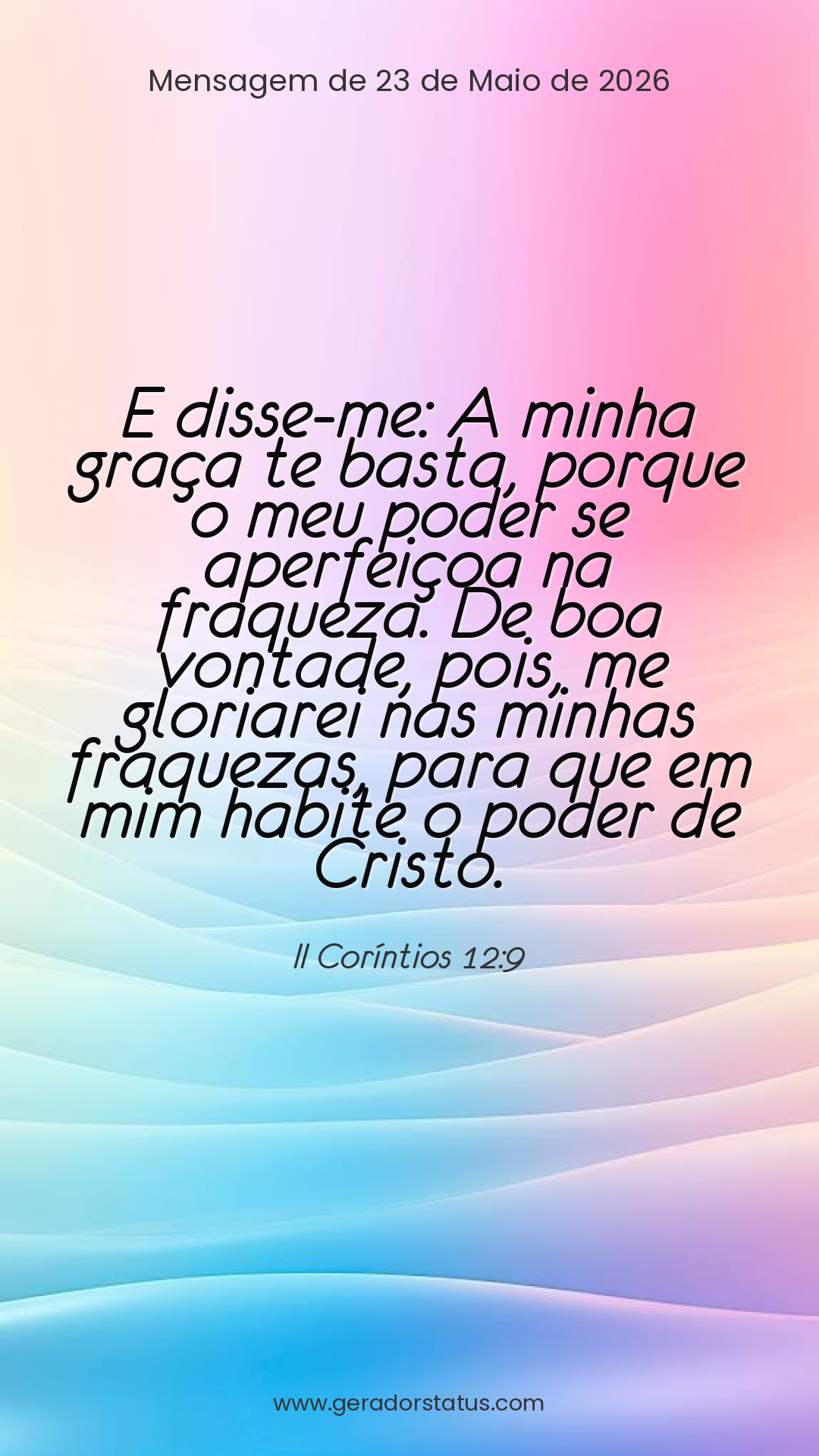 Status do dia: Versículo
