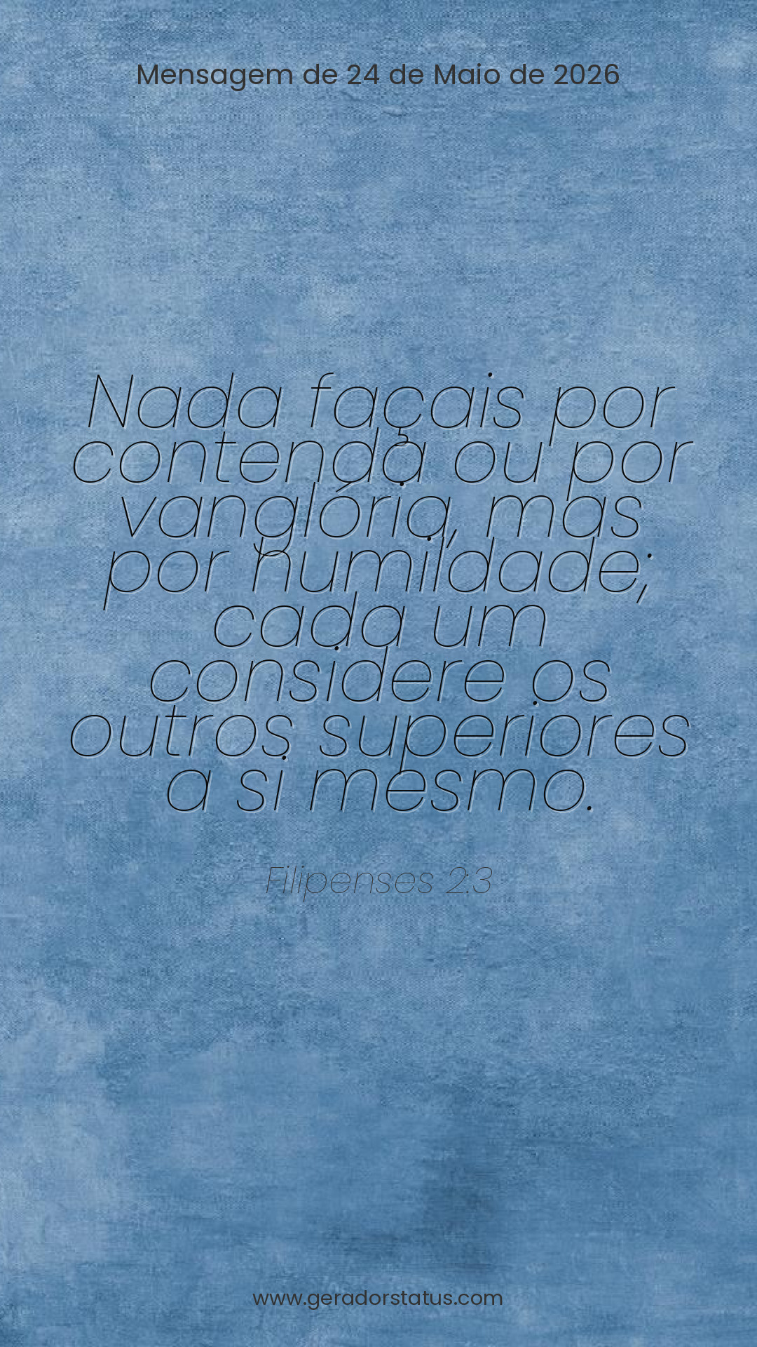 Status do dia: Versículo