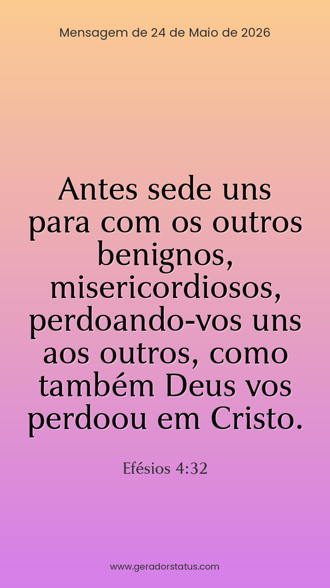 Status do dia: Versículo
