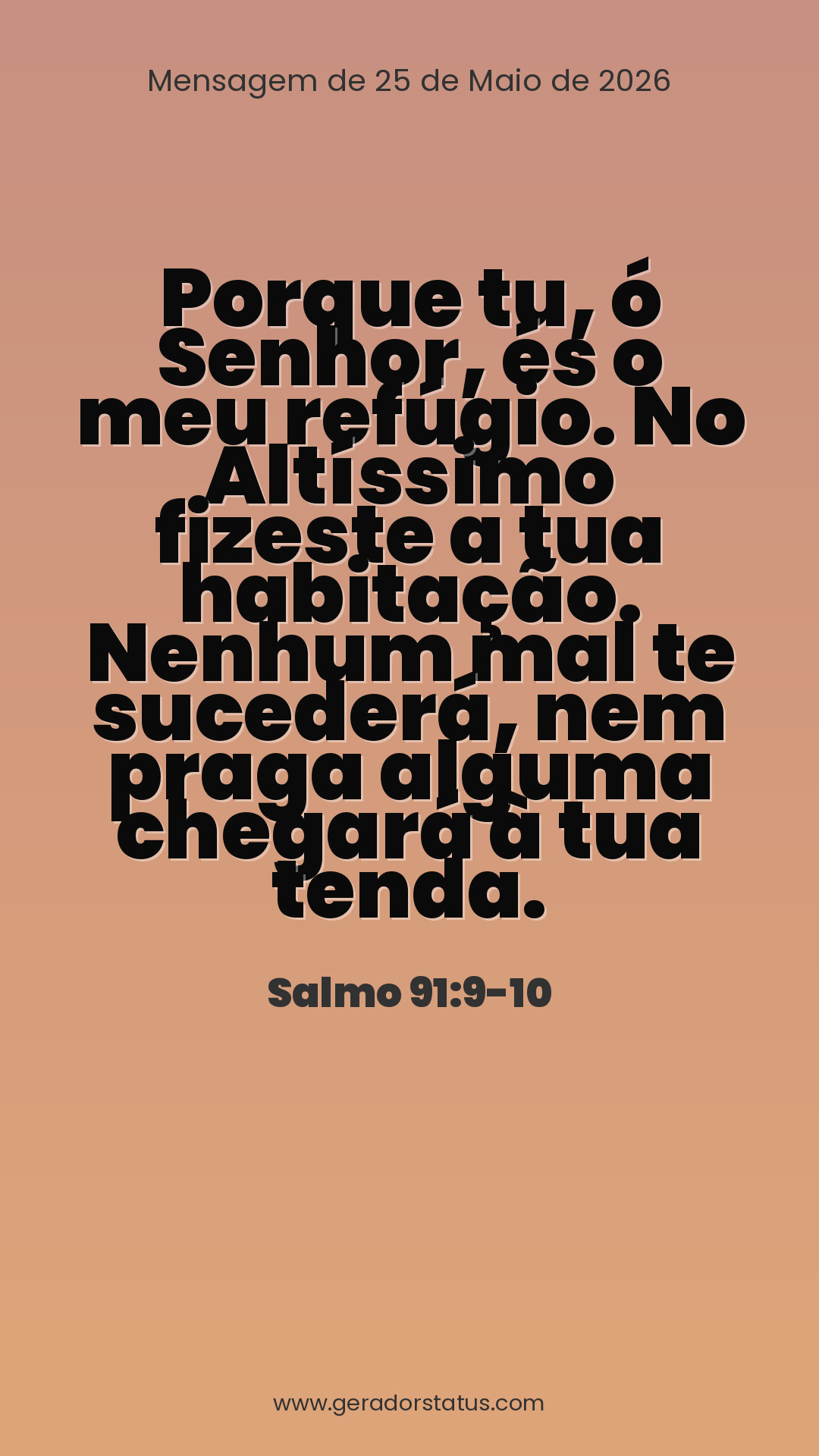 Status do dia: Salmo