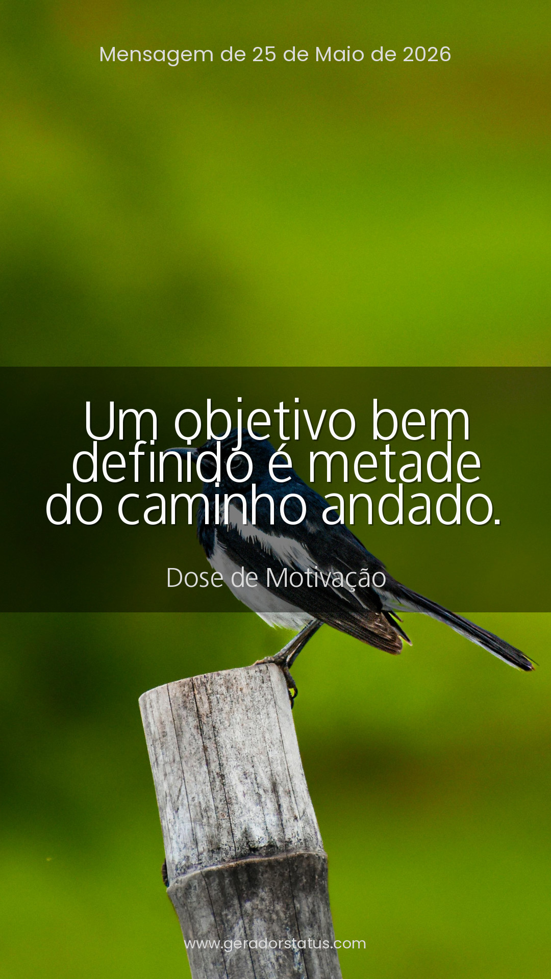 Status do dia: Motivacional