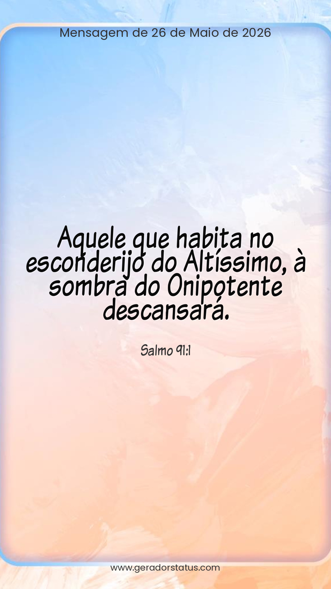 Status do dia: Salmo