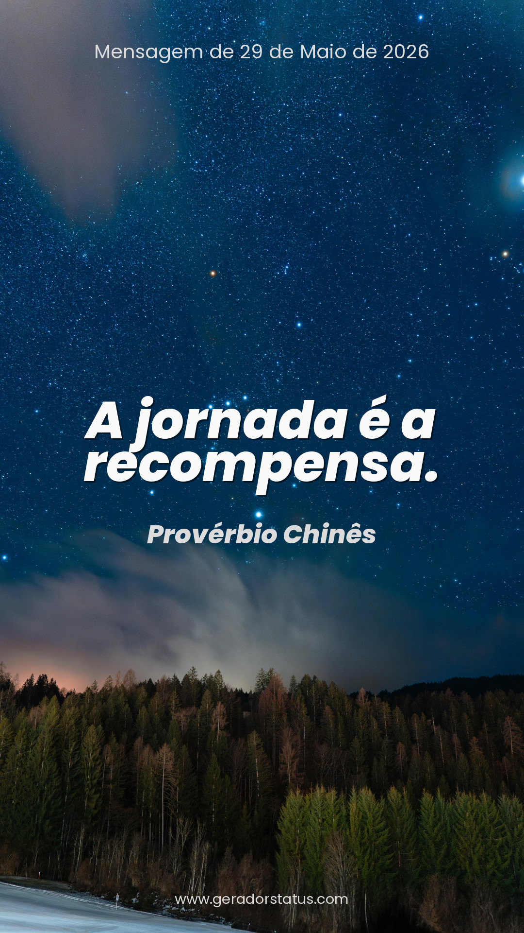 Status do dia: Reflexão
