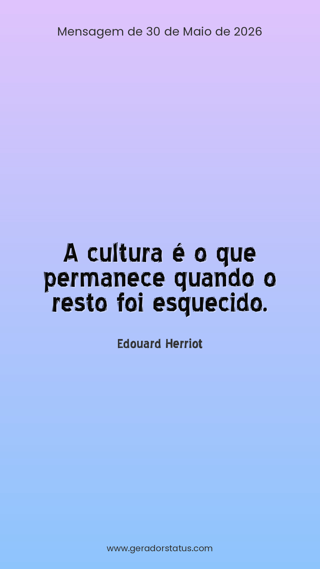 Status do dia: Citação