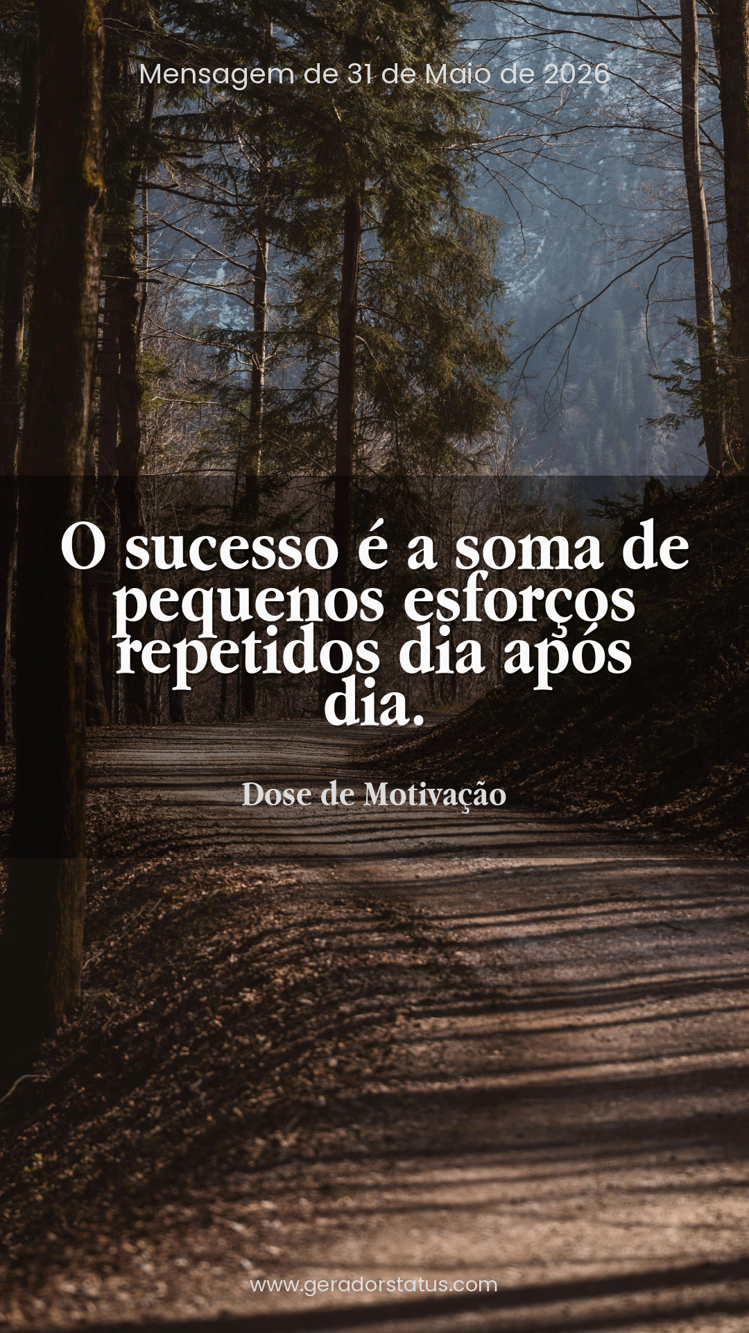 Status do dia: Motivacional