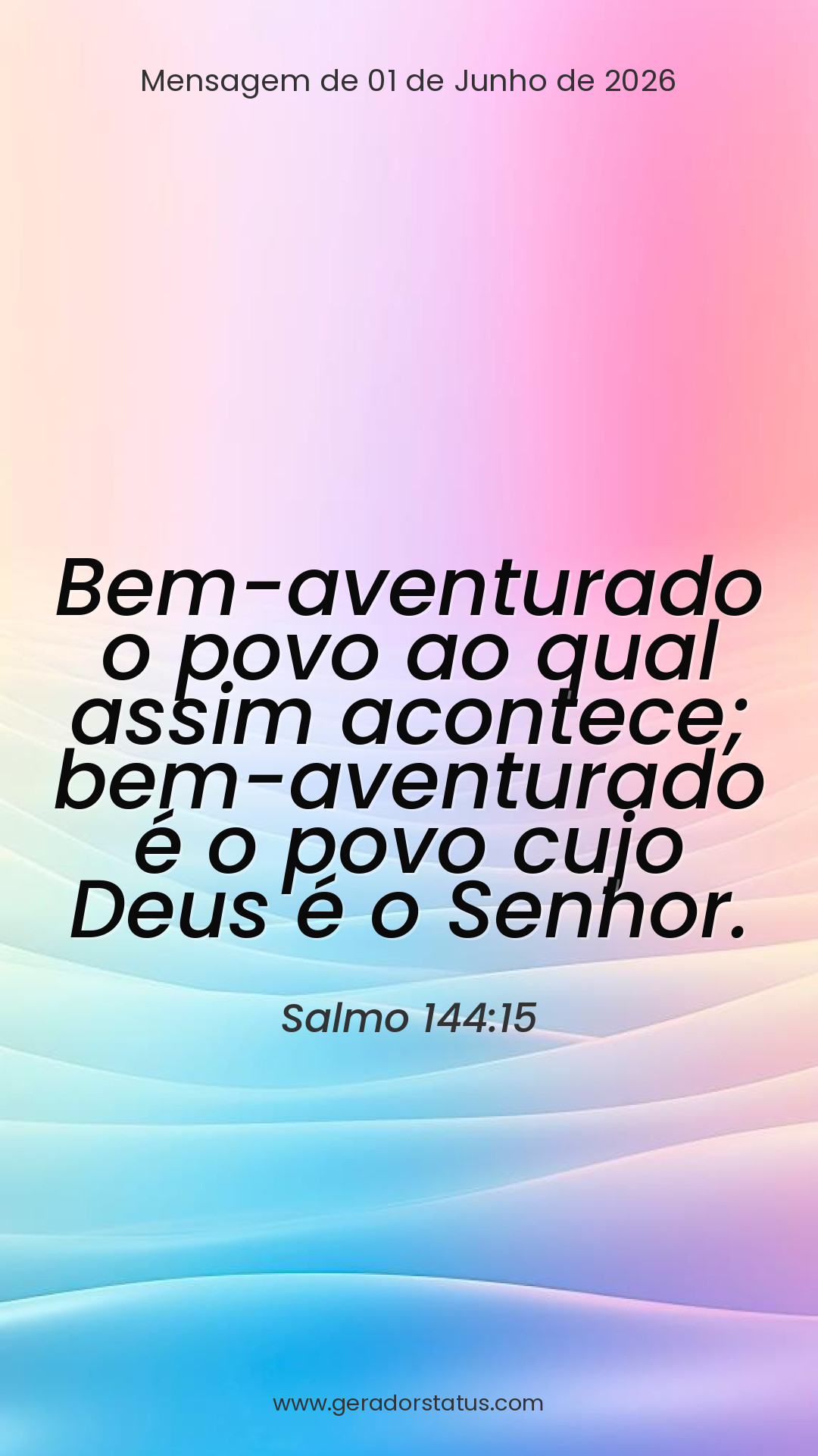Status do dia: Salmo