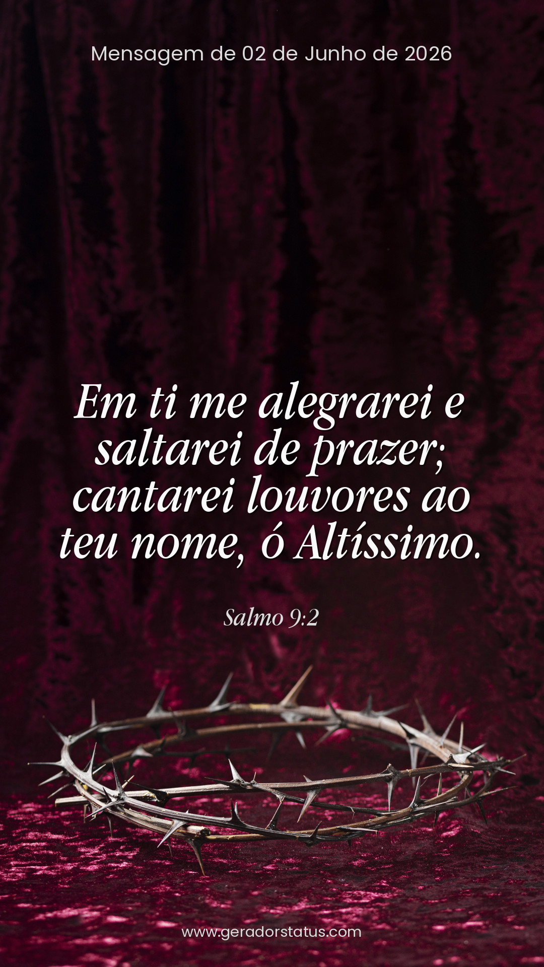 Status do dia: Salmo