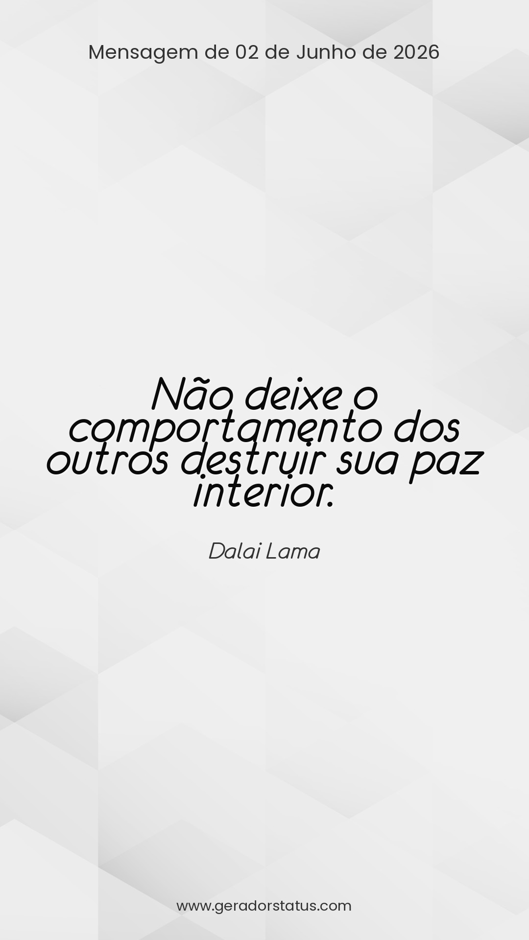 Status do dia: Reflexão