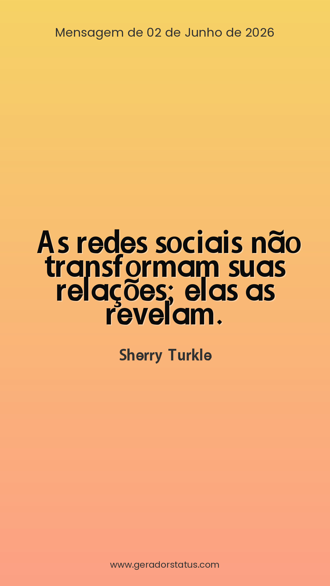 Status do dia: Citação