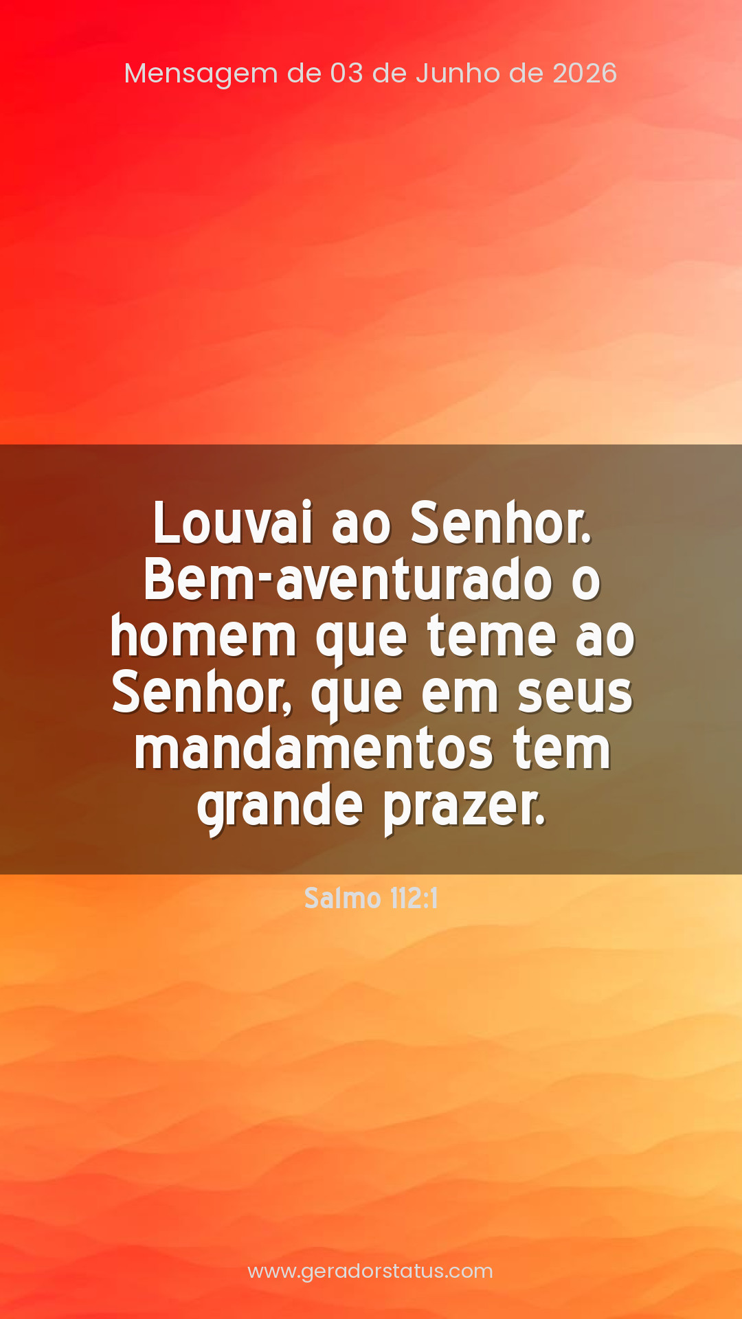 Status do dia: Salmo
