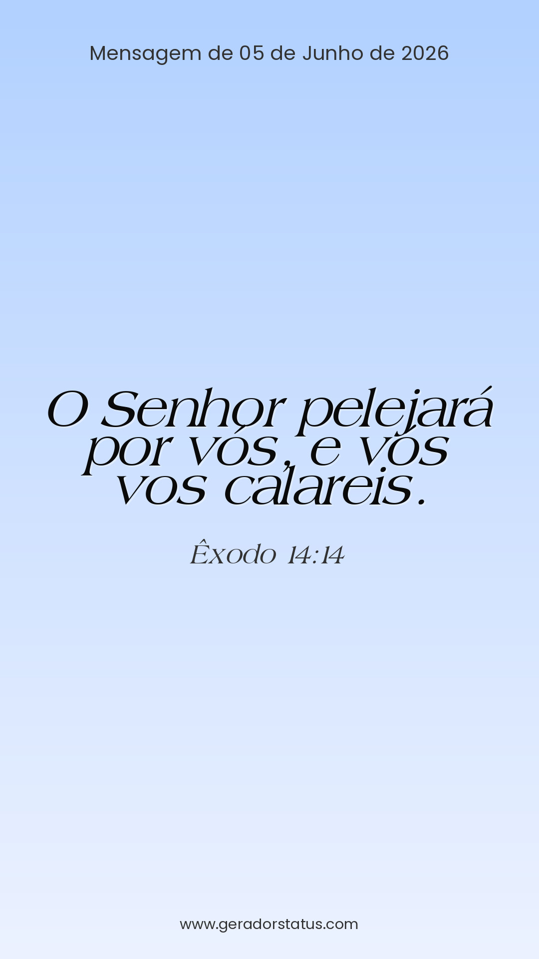 Status do dia: Versículo