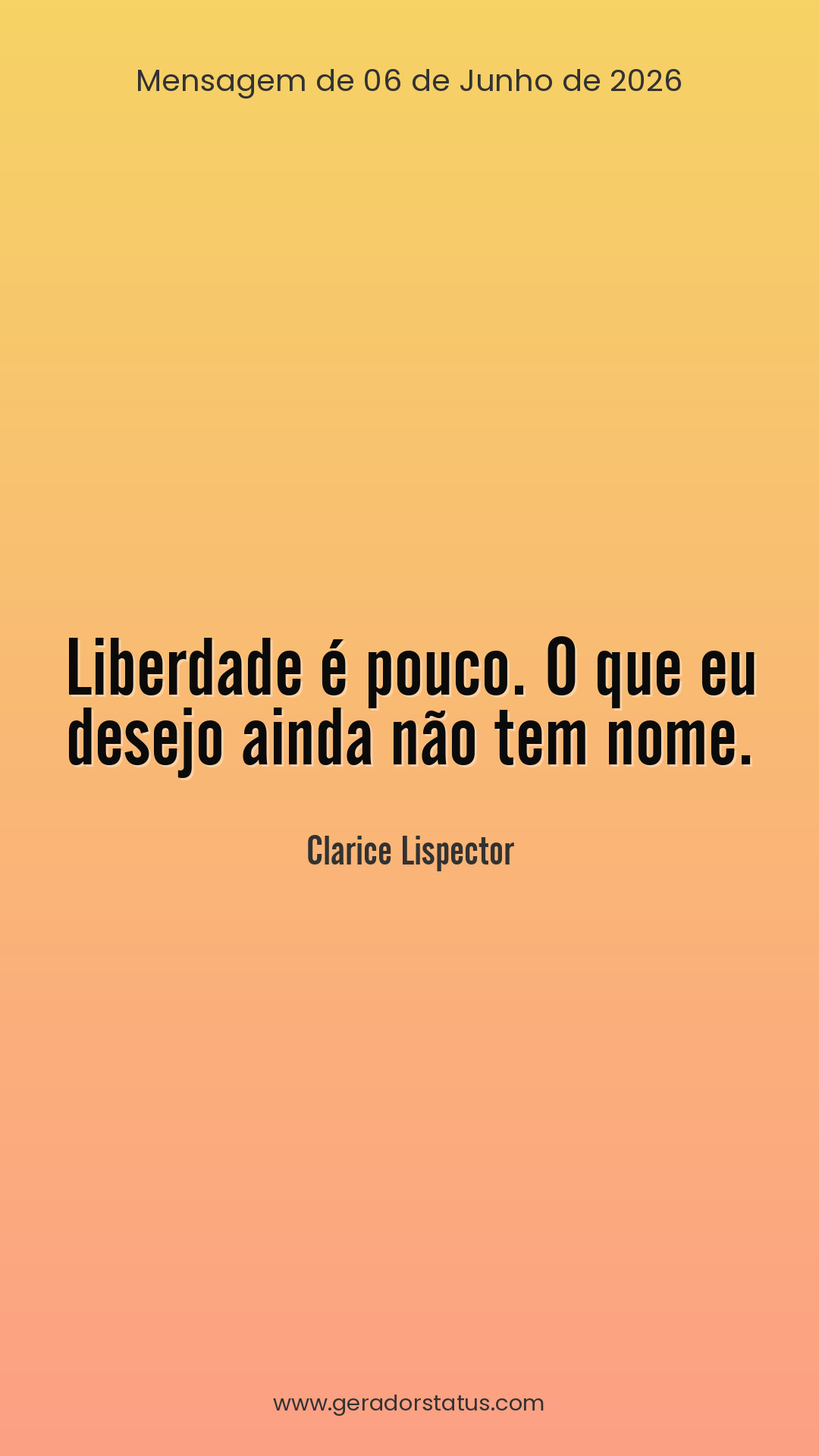 Status do dia: Citação