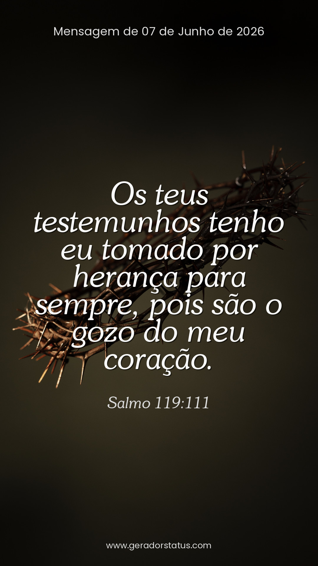 Status do dia: Salmo