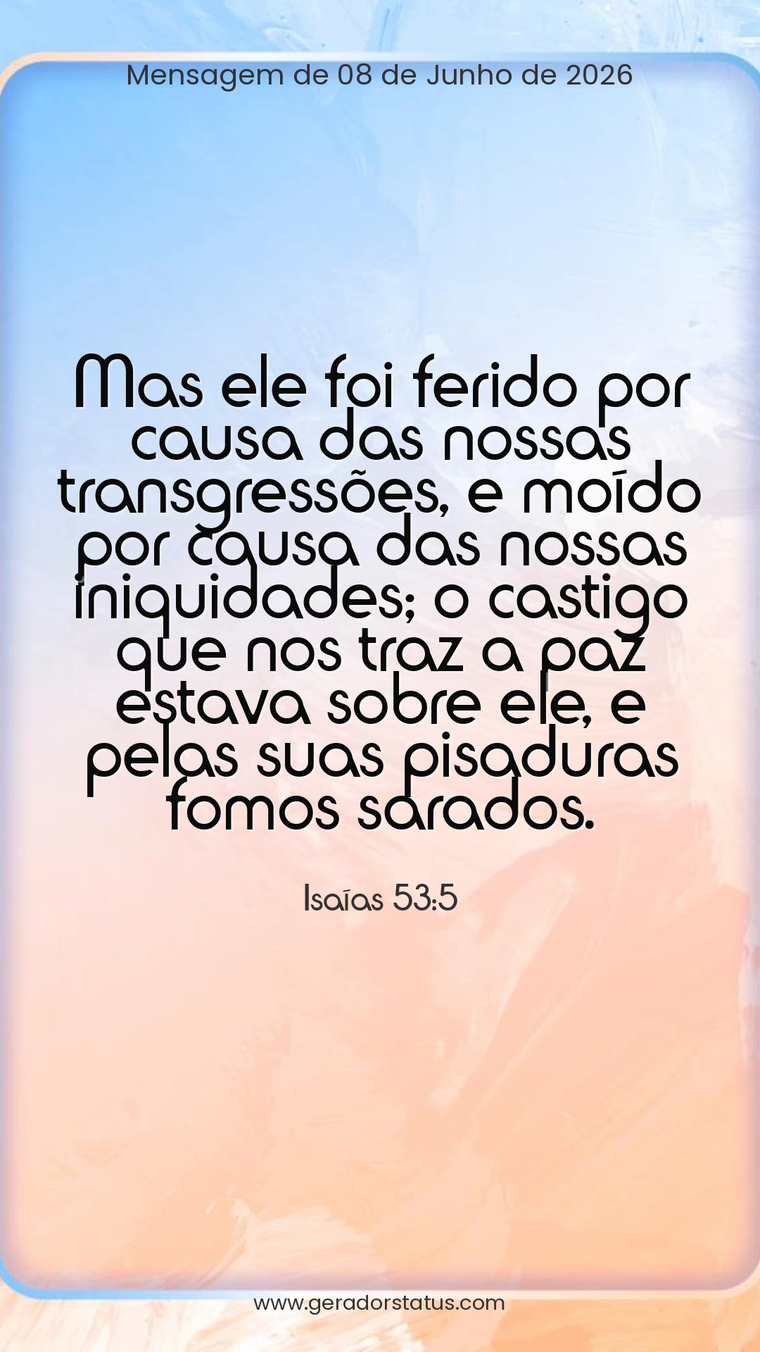 Status do dia: Versículo