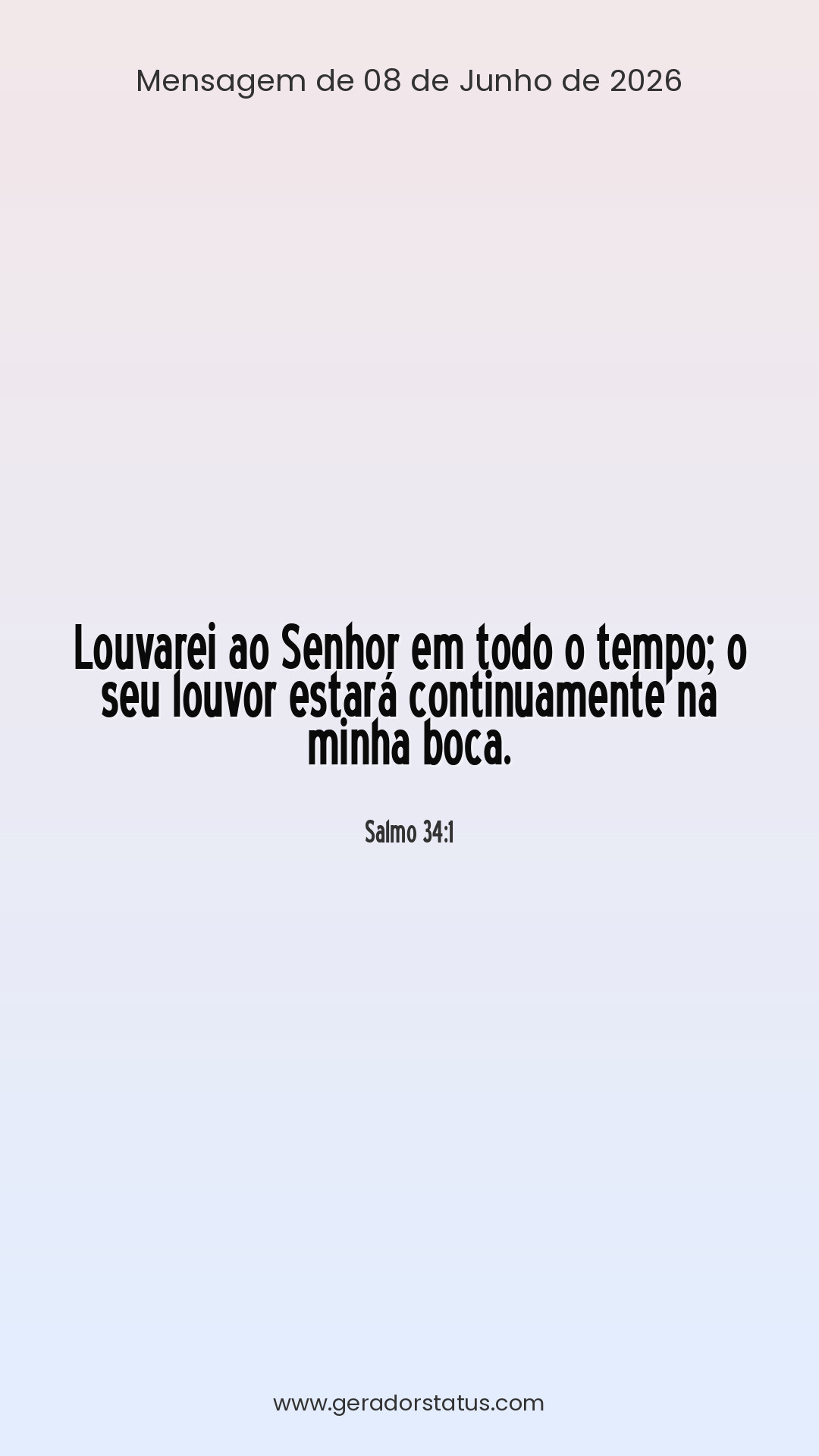 Status do dia: Salmo