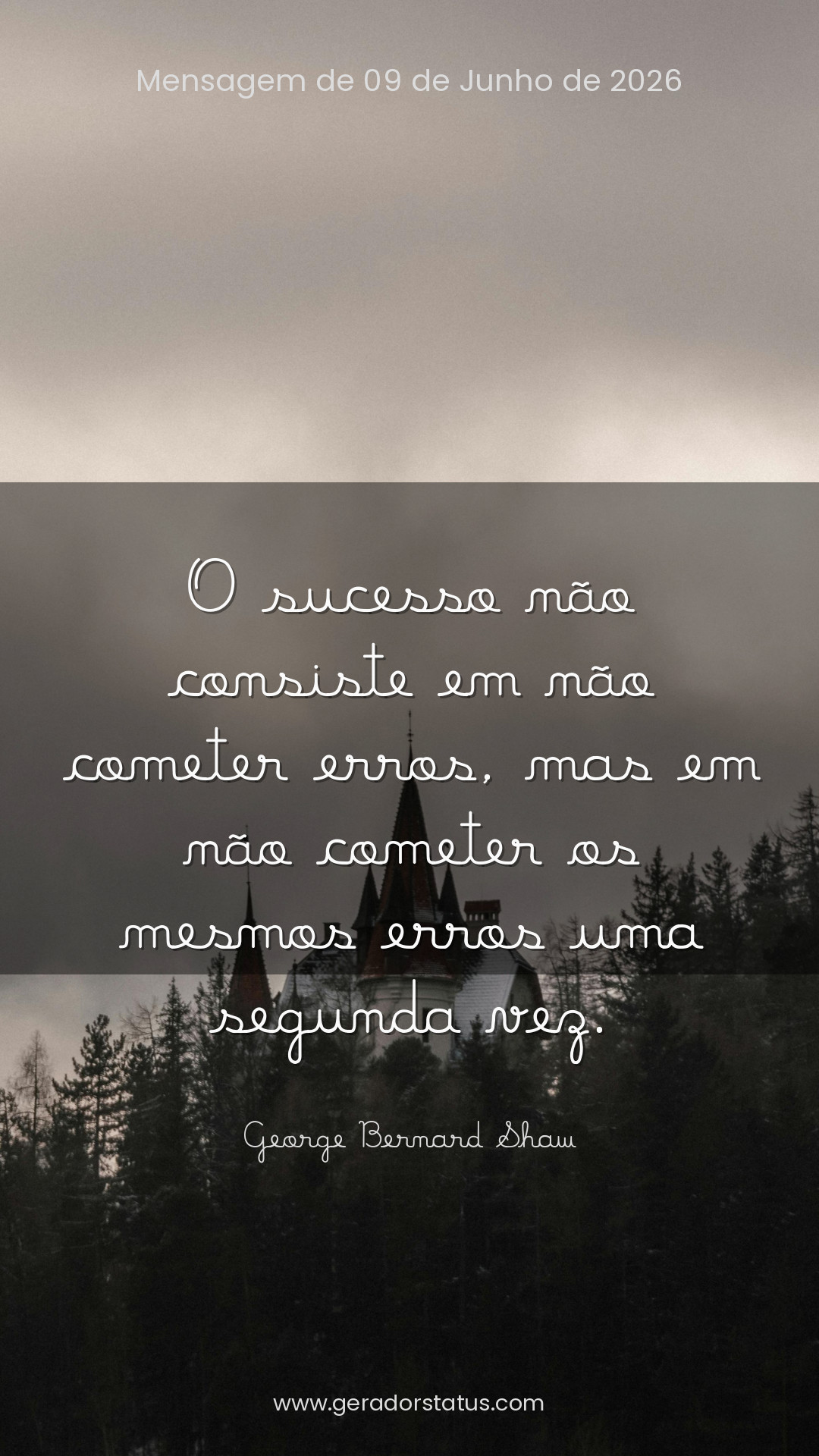 Status do dia: Reflexão