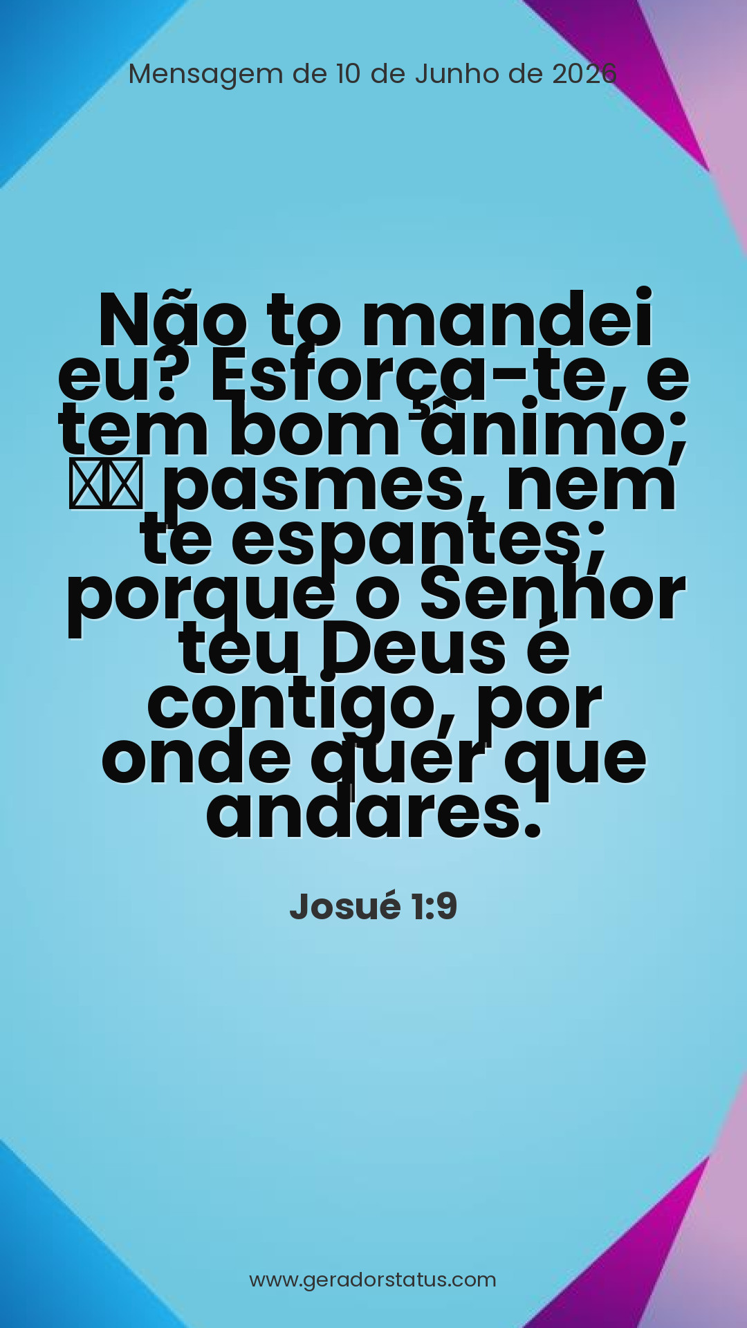 Status do dia: Versículo