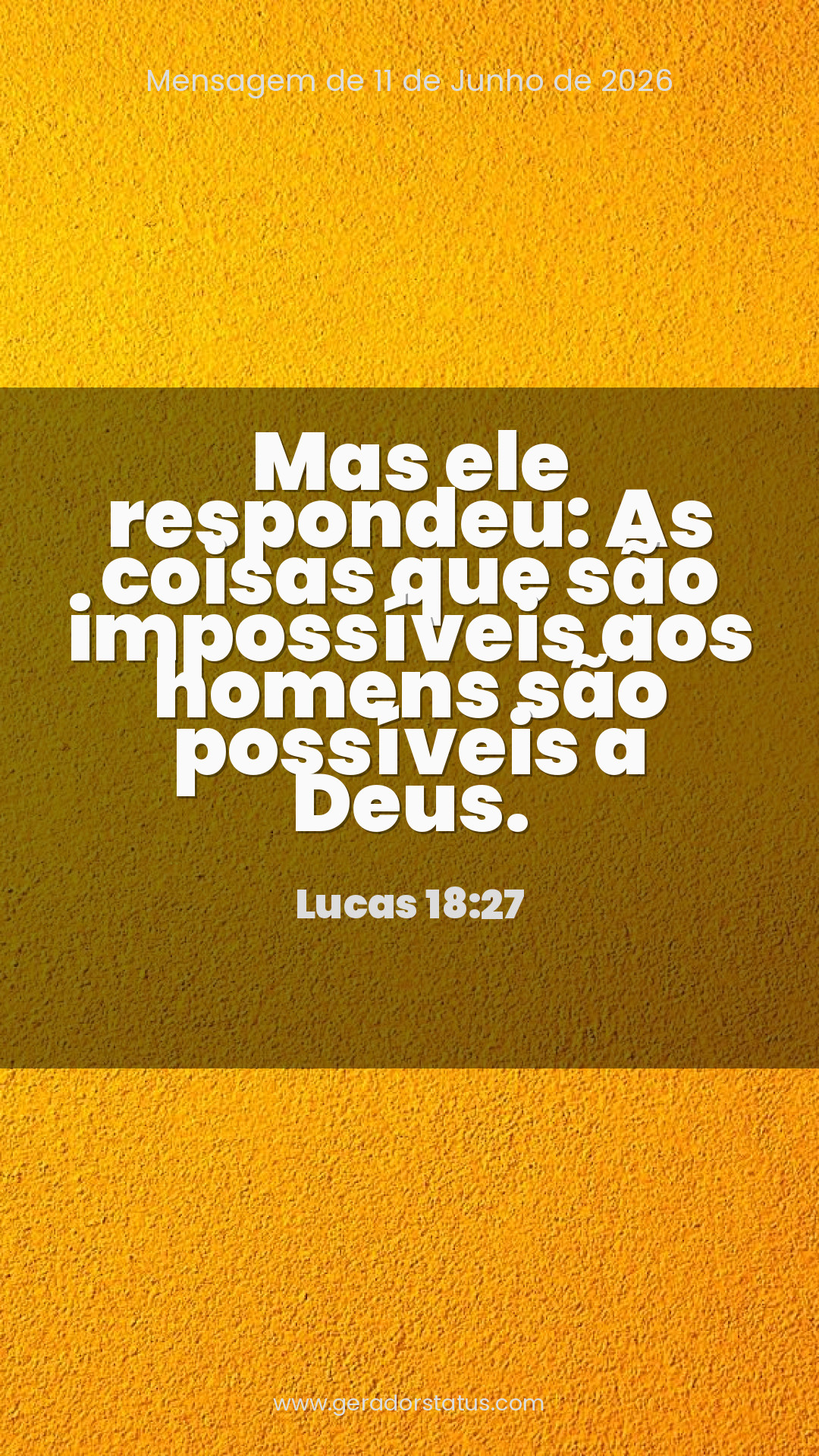 Status do dia: Versículo