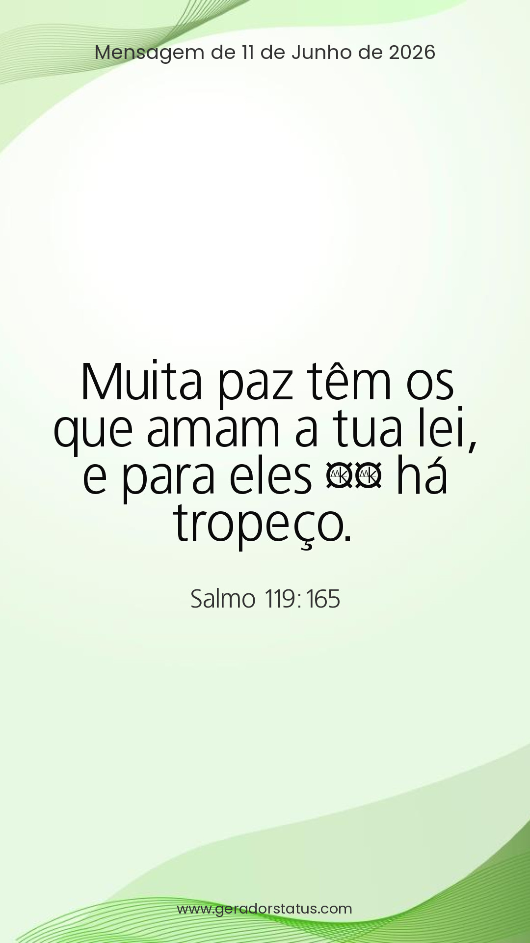 Status do dia: Salmo