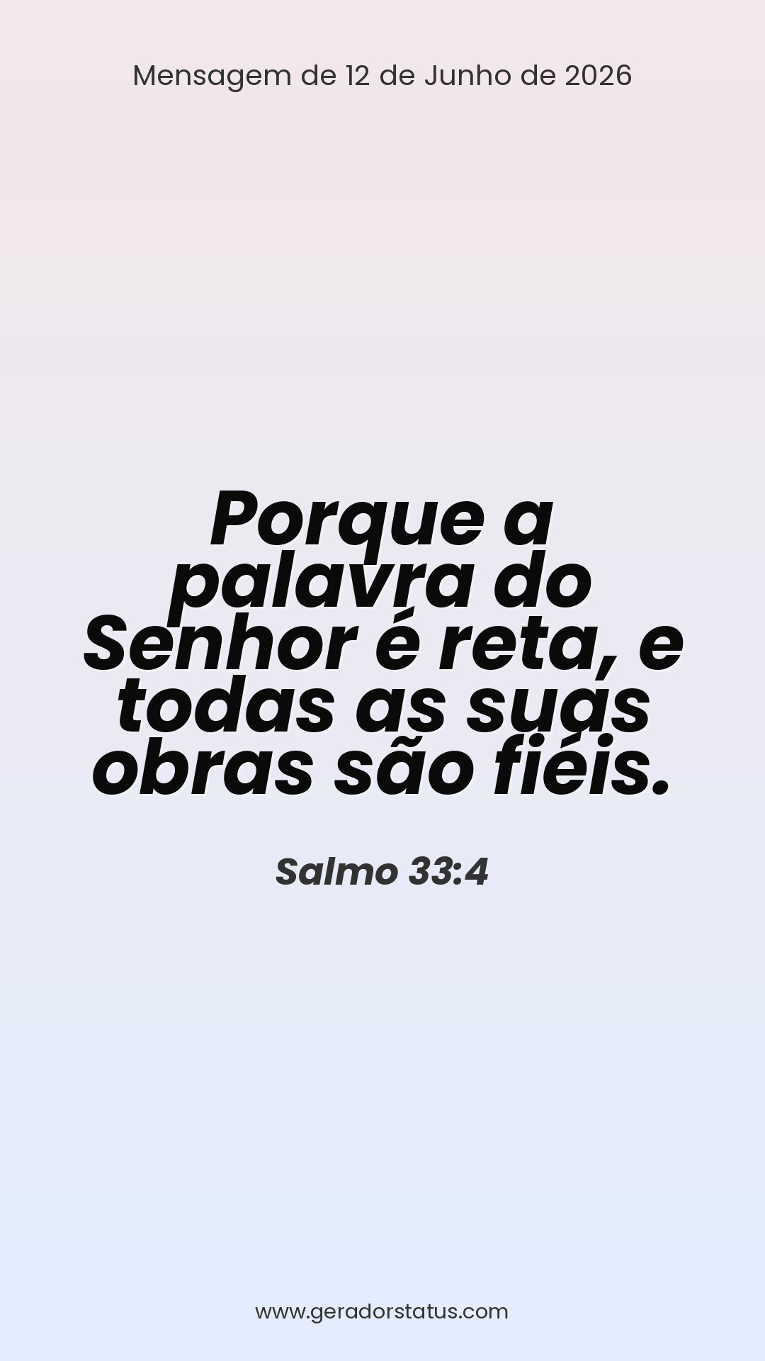 Status do dia: Salmo