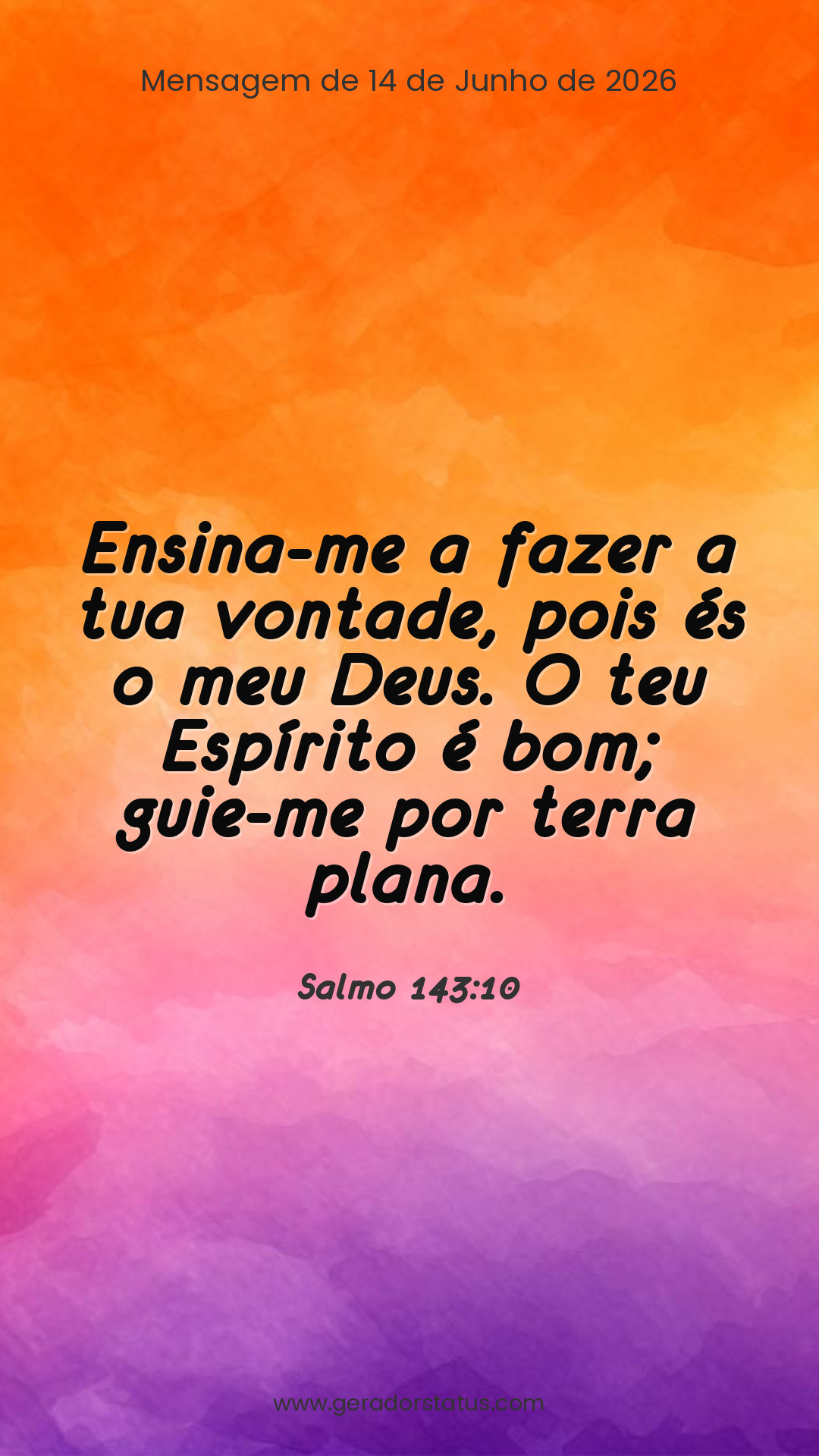 Status do dia: Salmo